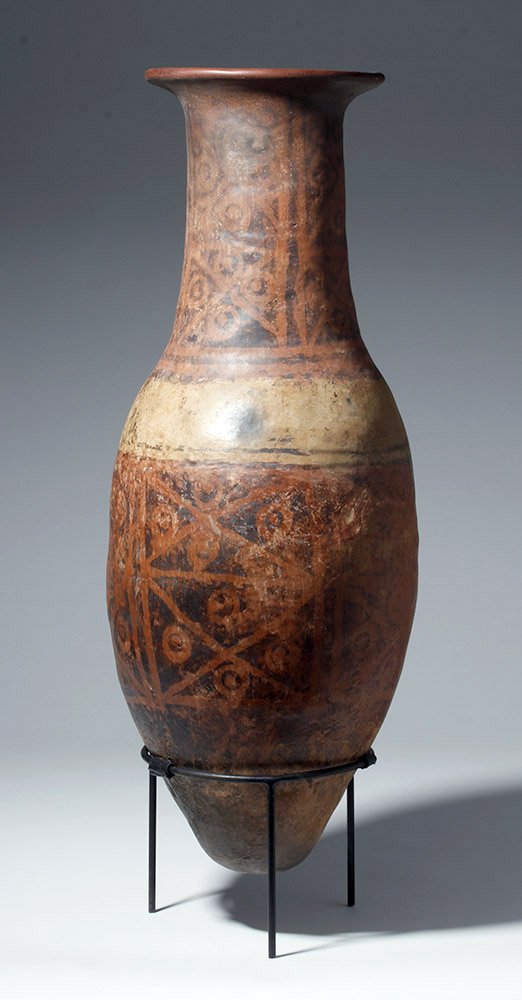 Very Large Narino Polychrome "Bullet" Amphora (1 of 7)