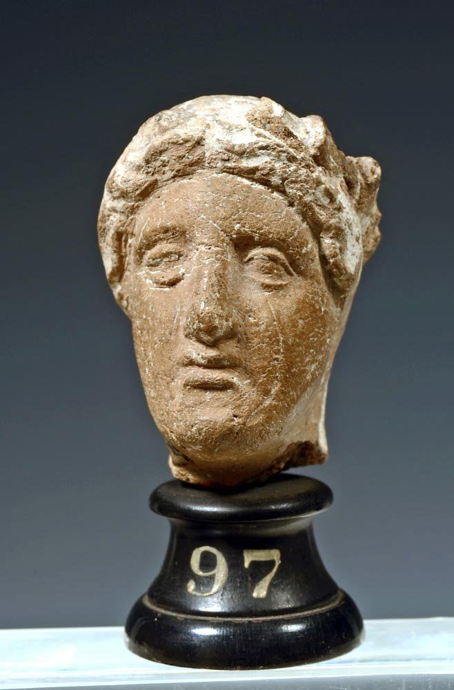 Greek Hellenistic Terracotta Male Head (1 of 4)