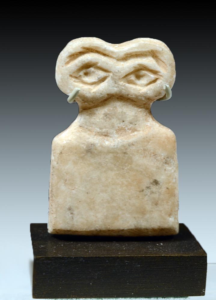 Fine Tel Brak Alabaster Eye Idol (1 of 3)