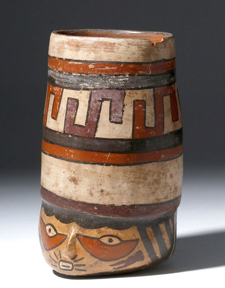 Pre-Columbian Nazca Figural Polychrome Vessel (1 of 8)
