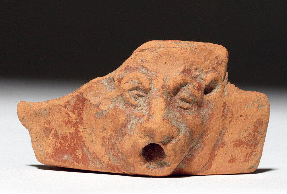 Roman Redware Pottery Fragment - Lion Head Spout (1 of 2)