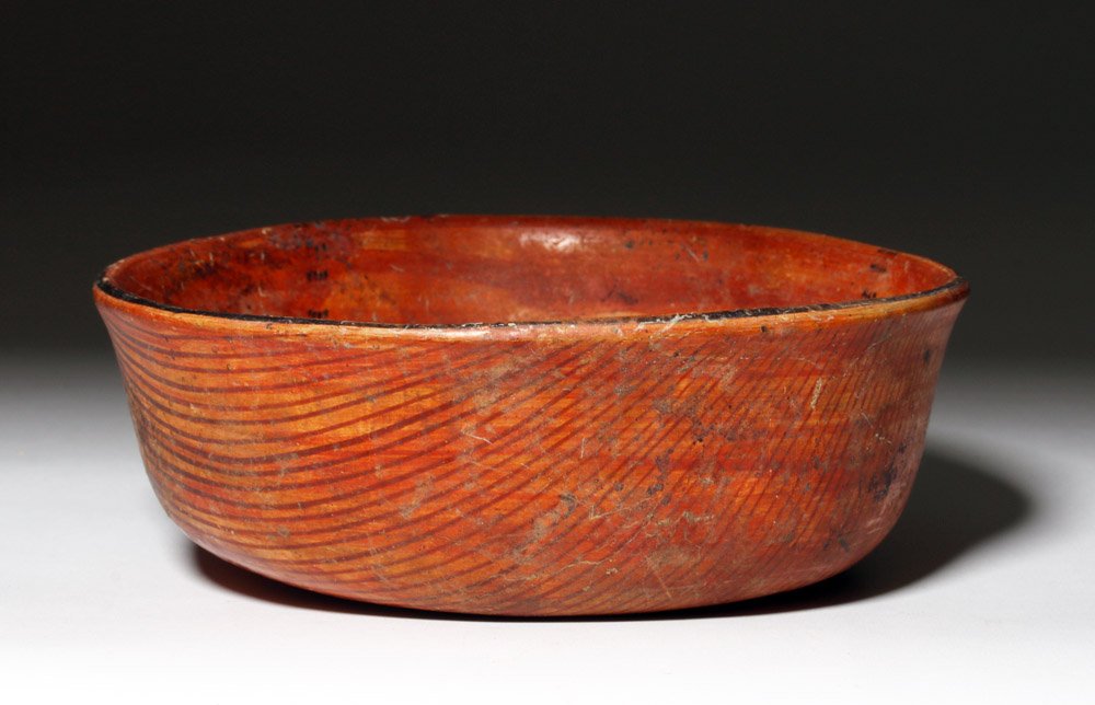 Nayarit Polychrome Bowl - Wood Grain Design (1 of 4)