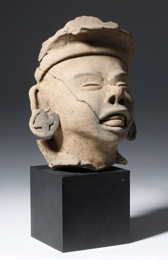 Large Veracruz Pottery Head of Warrior (1 of 7)