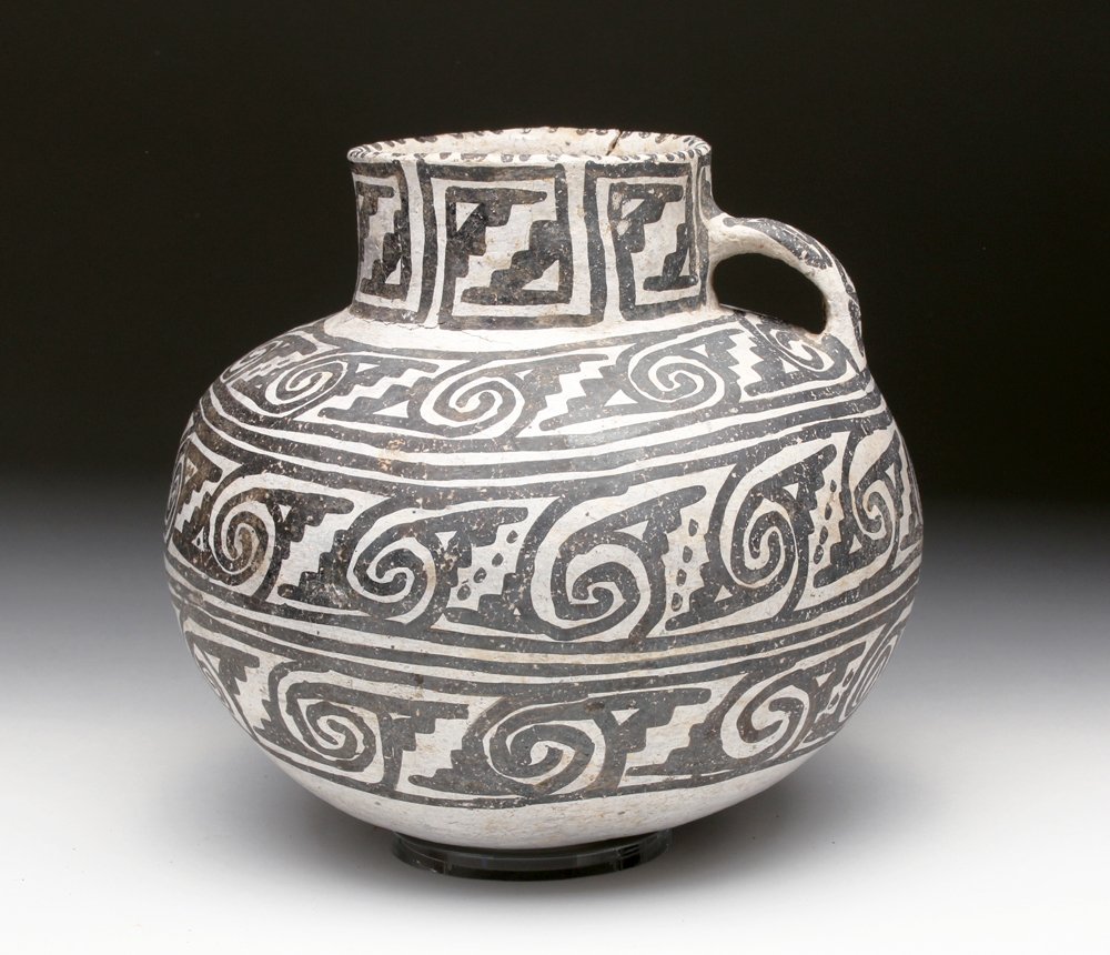 Prehistoric Anasazi Black on White Pitcher (1 of 4)