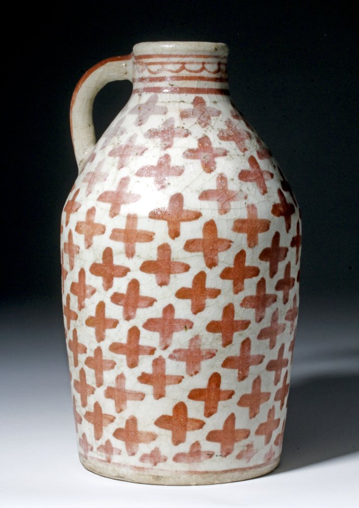 Rare 18th C. Hispano Moresque Glazed Jug (1 of 6)