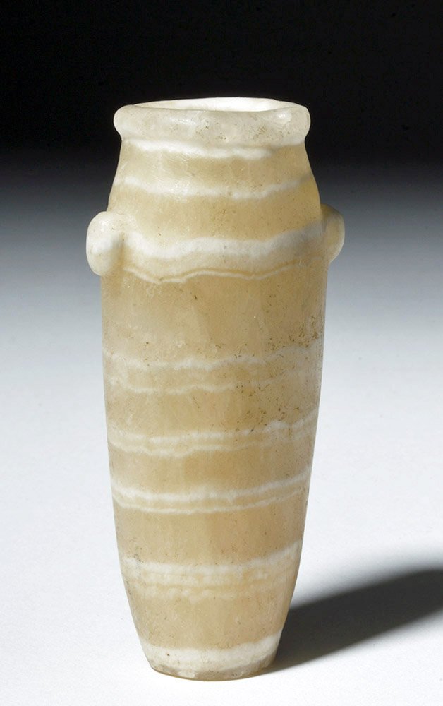 Egyptian Banded Alabaster Vessel (1 of 6)