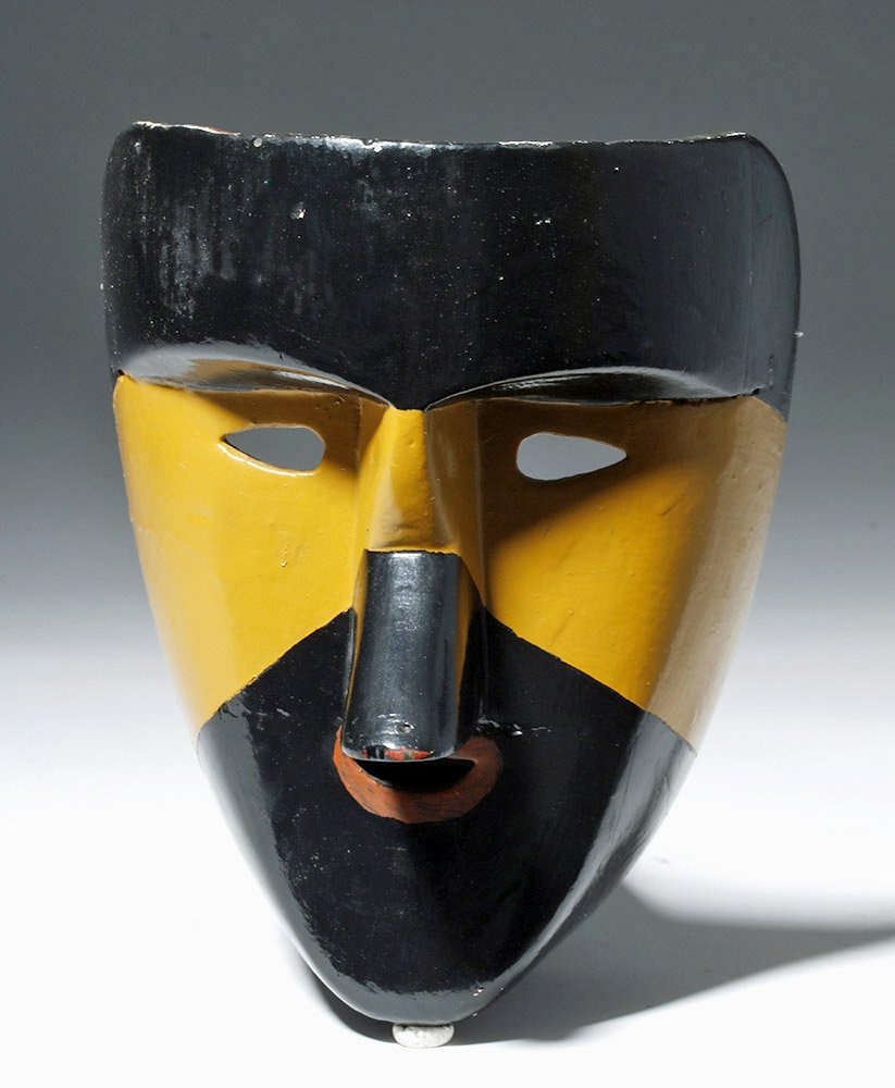 1950s Latin American Painted Wood Festival Mask (1 of 4)