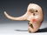 1940s Mexican Festival Mask Long-Nosed Dandy - 3