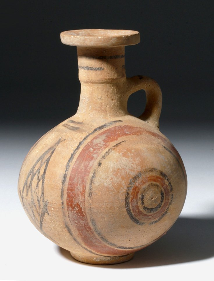Greek Cypriot Pottery "Target" Jug (1 of 6)