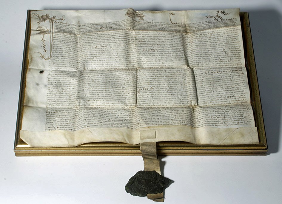 Scottish Vellum Land Deed Signed w/ Seal by King, 1624 (1 of 10)