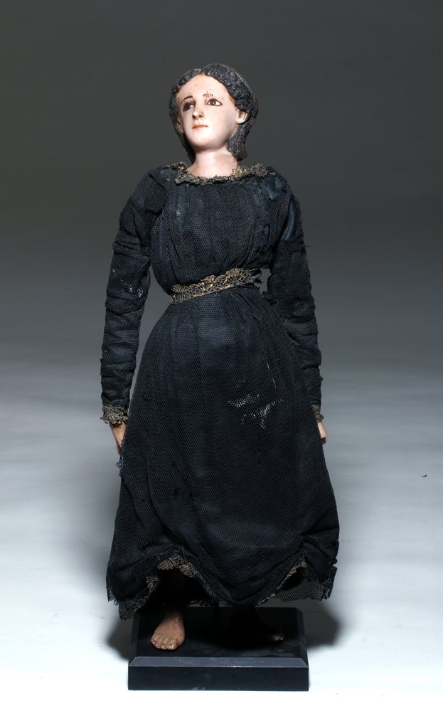 19th C. Mexican Wax Doll Original, ex-Historia (1 of 1)