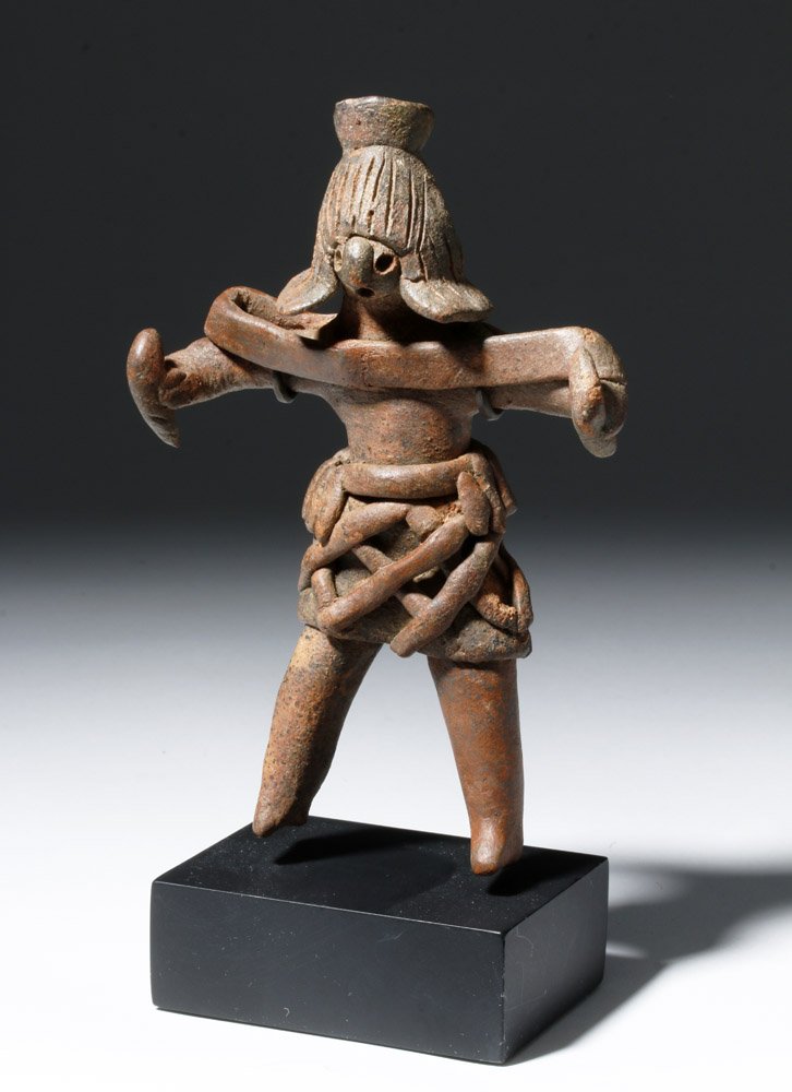 Rare Colima Pottery Whistle - Dancer Form (1 of 5)