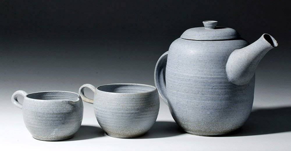 1950s Edith Heath Glazed Pottery Vessels (4 pcs) (1 of 7)