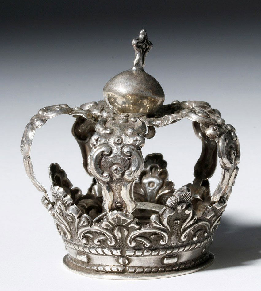 Spanish Colonial Silver Crown from Bolivia - 51.6 gr. (1 of 6)
