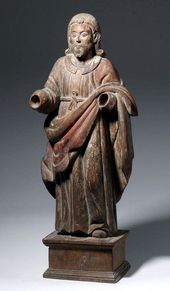 Tall 19th C. Filipino Wood Saint Joseph, Ex-Arnovick (1 of 7)