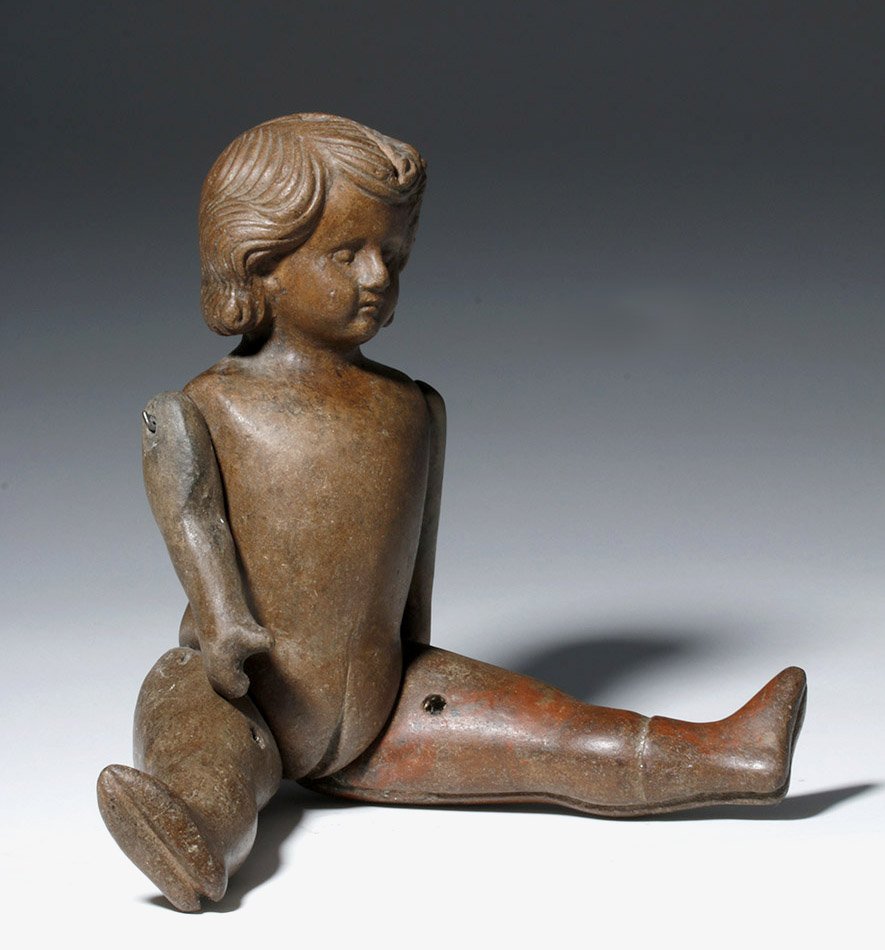 19th C. Mexican Pottery Doll - Articulated Limbs (1 of 8)
