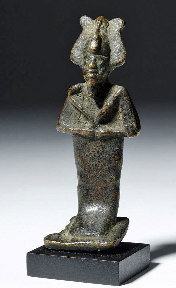 Egyptian Bronze Amulet - Form of Osiris (1 of 5)