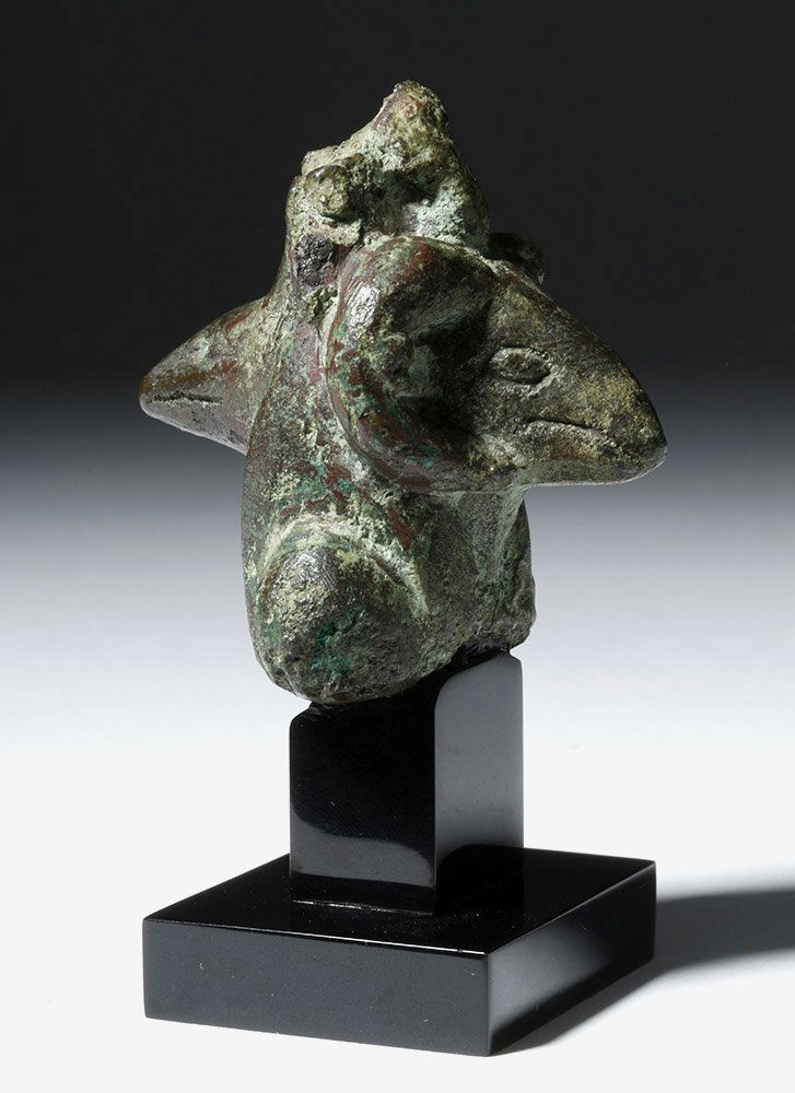 Egyptian Bronze Janus-Headed Statue - Anubis-Khnum (1 of 4)