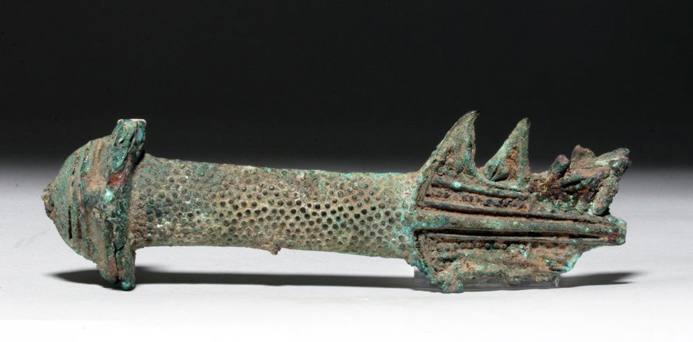 Chinese Western Han Bronze Sword Hilt, ex-Piscopo (1 of 3)