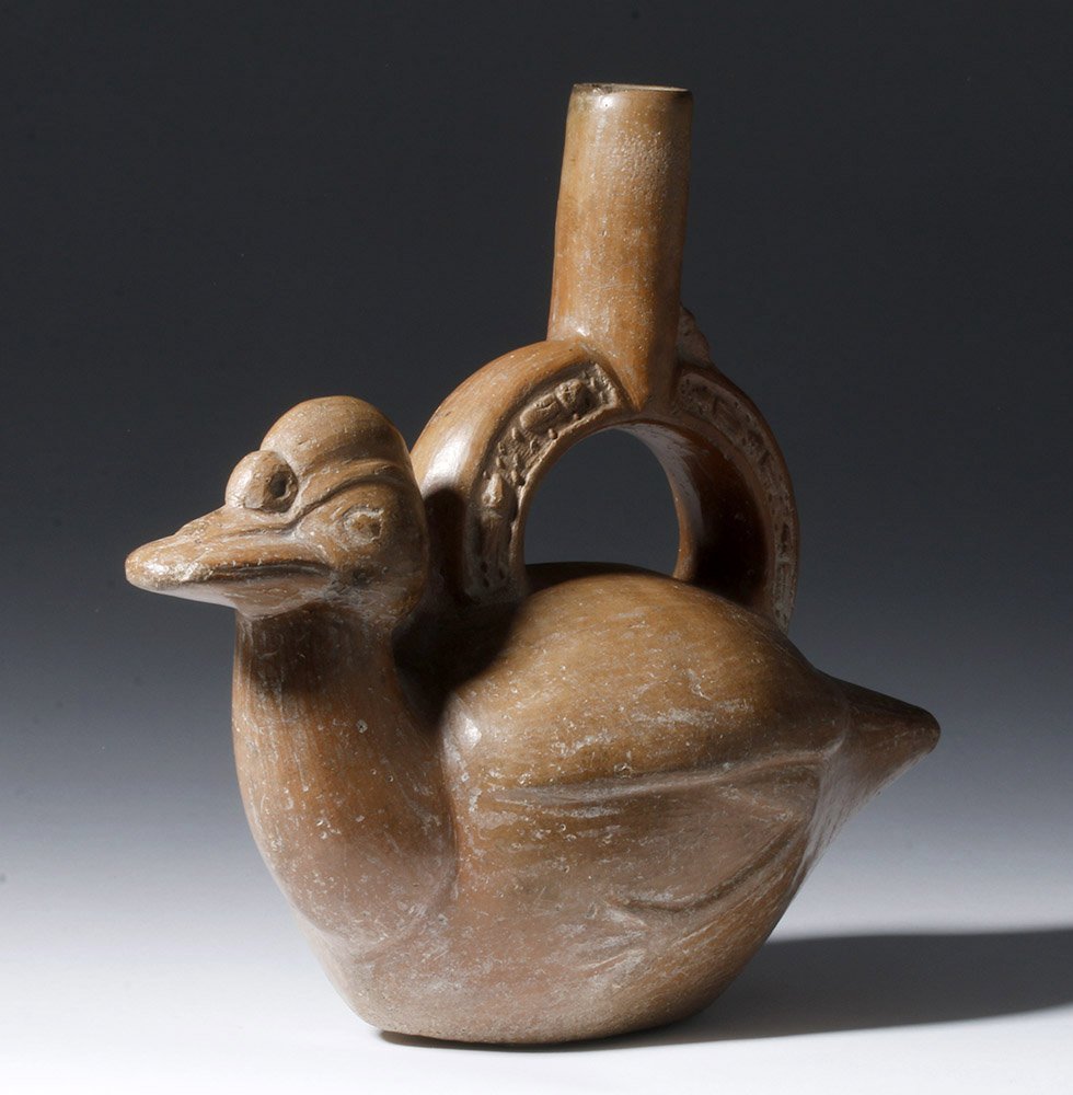Inca Pottery Bird-Form Stirrup, ex-Sotheby Park Bernet (1 of 8)