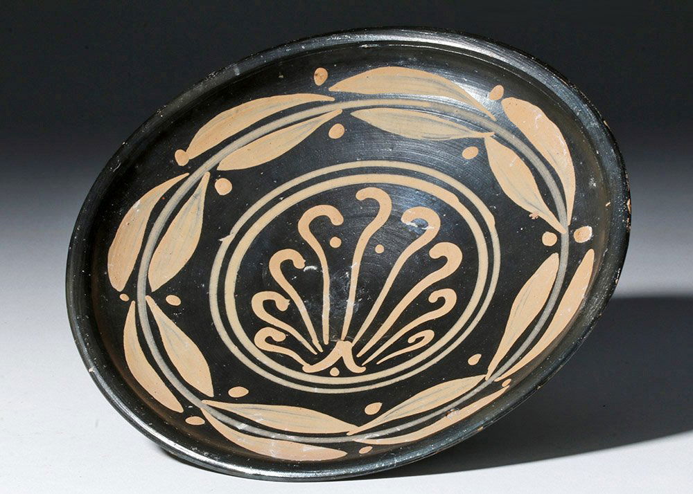 Greek Apulian Xenon Ware Decorated Plate (1 of 5)