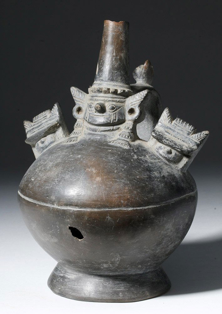 Lambayeque Sican Blackware Jar with Nylamp (1 of 8)