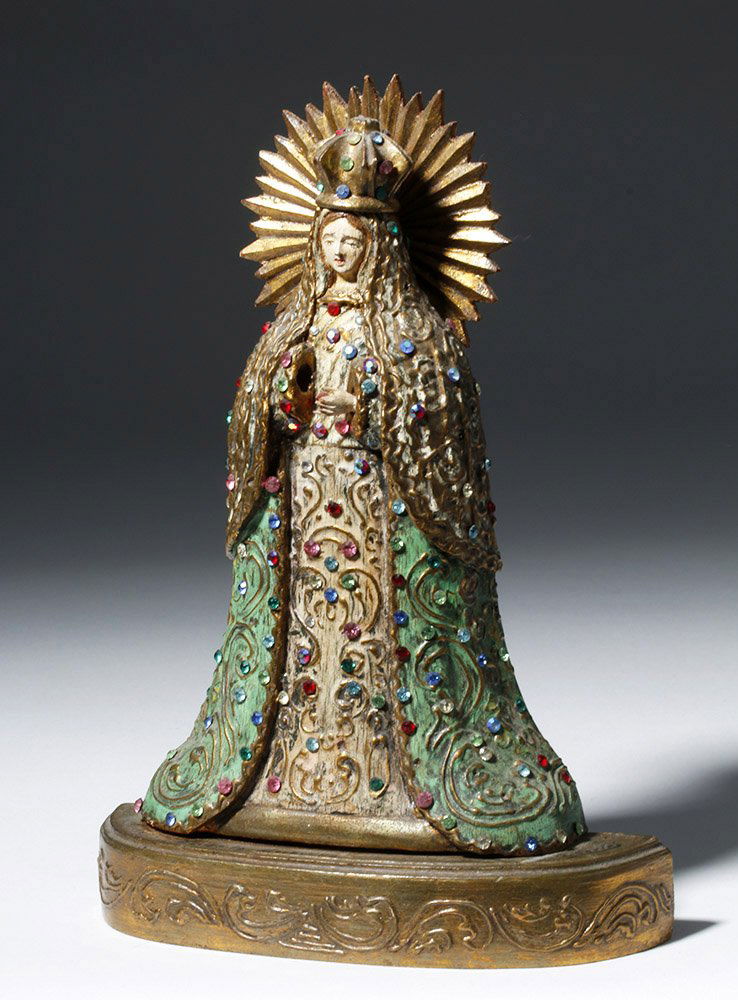 20th C. Mexican Bejeweled Santos - N.S. de las Macarena (1 of 8)