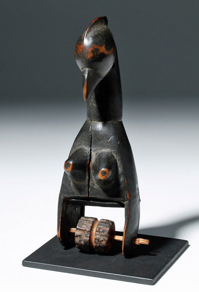 Authentic 19th C. African Senufu Heddle Pulley (1 of 6)