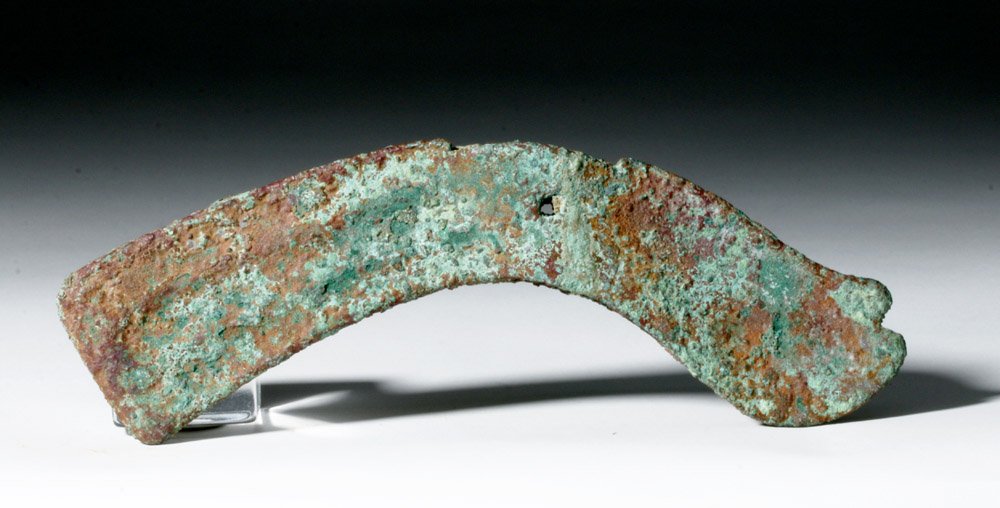 Ancient Bactrian Curved Bronze Axe Head, ex-Piscopo (1 of 3)