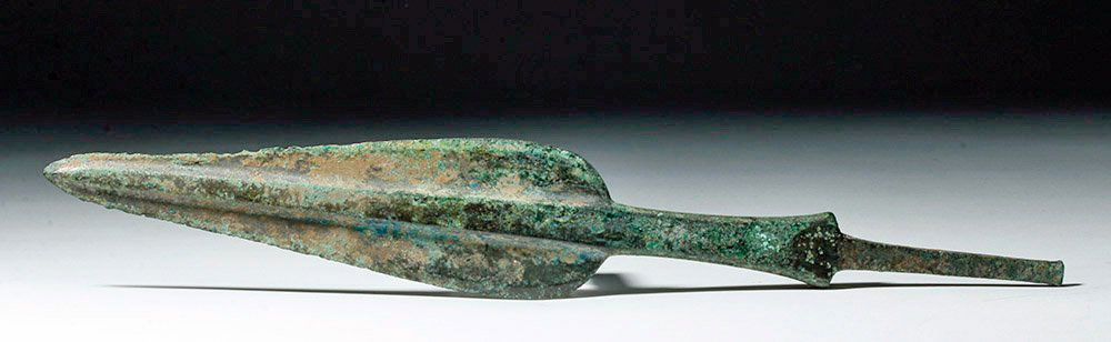 Large Luristan Bronze Spear -Marlik Style (1 of 8)