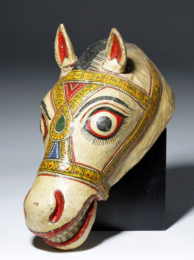 Early 20th Century Indian Horse Head Mask (1 of 6)