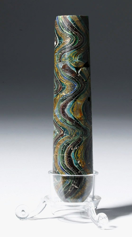 Rare Hellenistic-Early Roman Gold-Band Glass Alabastron (1 of 7)