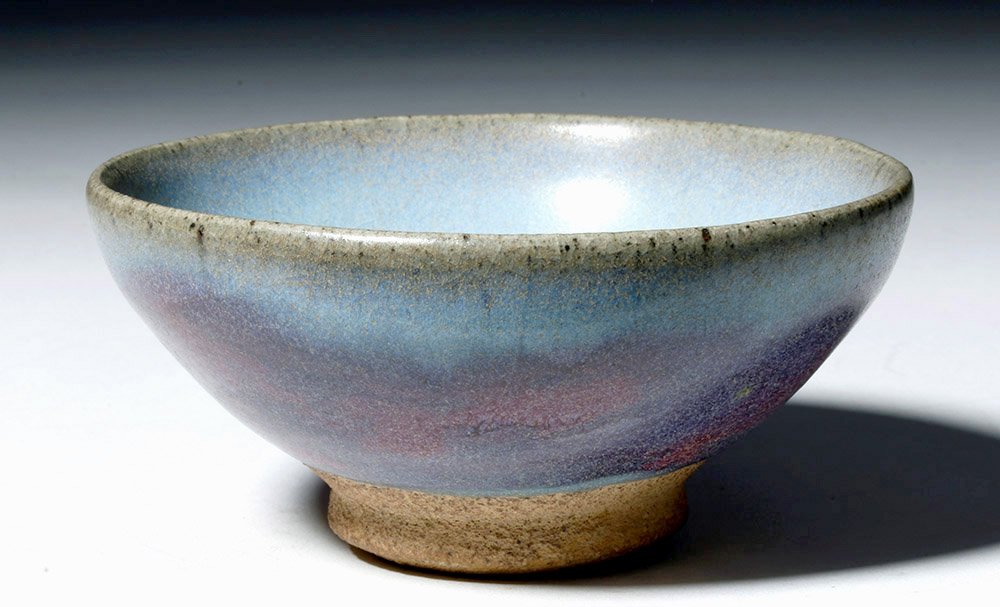 China Jin Dynasty Jun Ware Celadon Purple Splash Bowl (1 of 7)