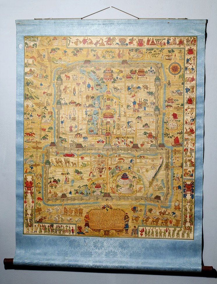 1936 Illustrated Map of Peiping (Beijing) in English (1 of 10)