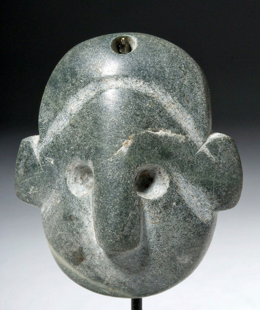 Near-Miniature Colima Greenstone Maskette, ex-Arnovick (1 of 5)