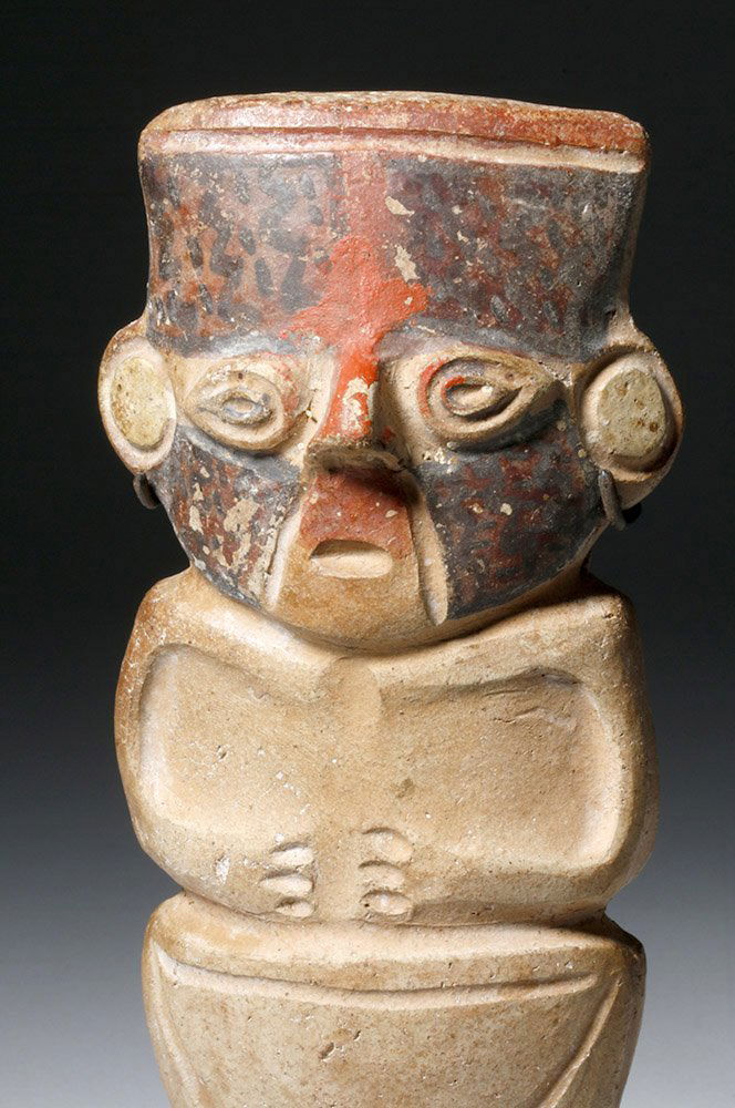Chancay Polychrome Slab Figure of a Woman, ex-Arnovick (1 of 5)