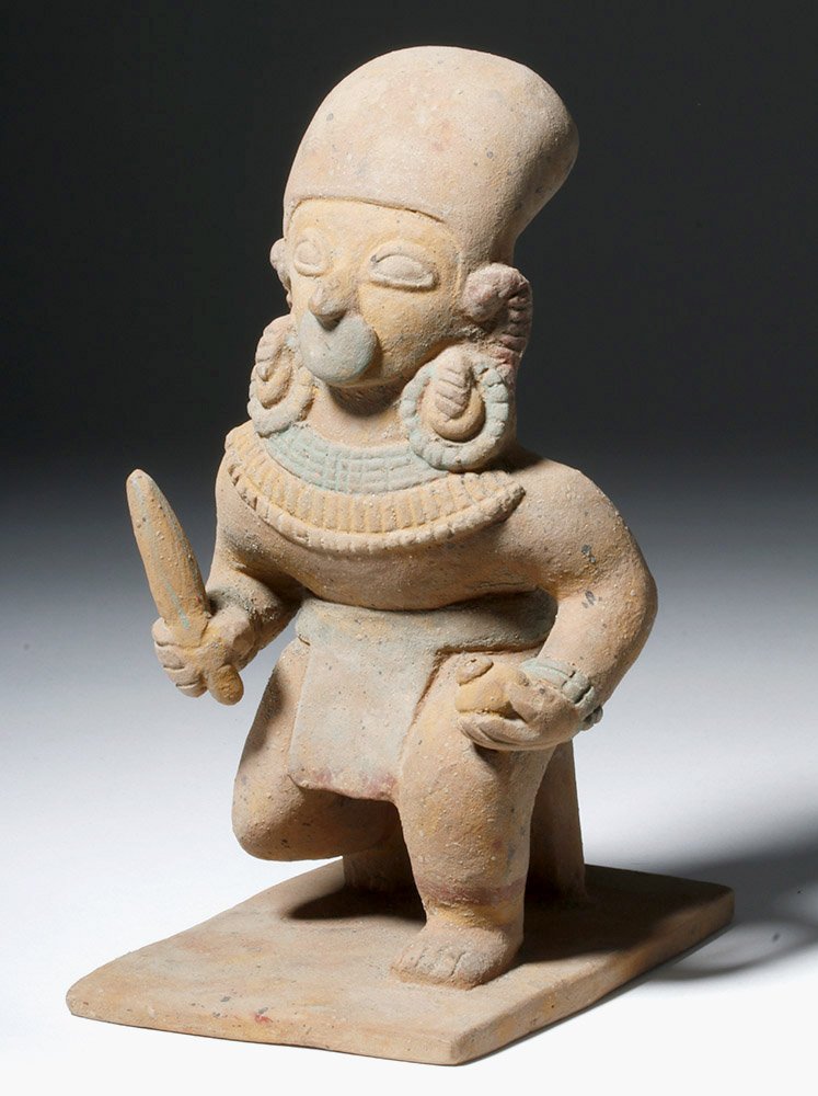 Jamacoaque Polychrome Kneeling Warrior, ex-Arnovick (1 of 7)