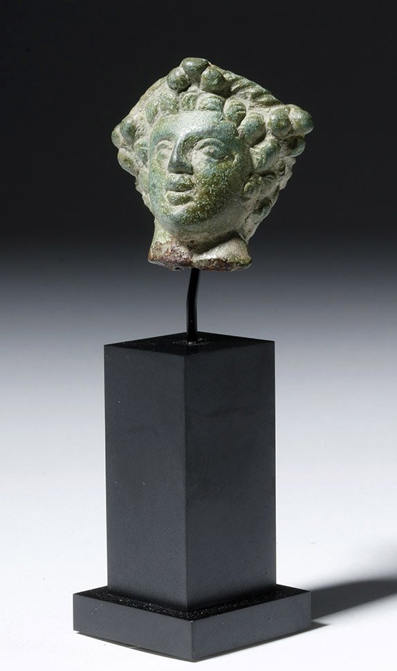 Gorgeous Roman Bronze Head of Satyr (1 of 5)