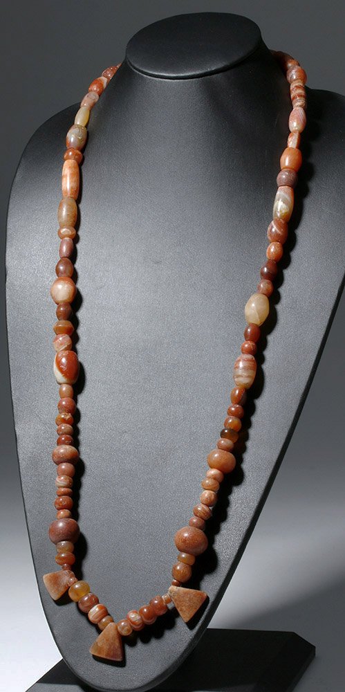 Ancient Colombian Carnelian Necklace - 38"L (1 of 5)
