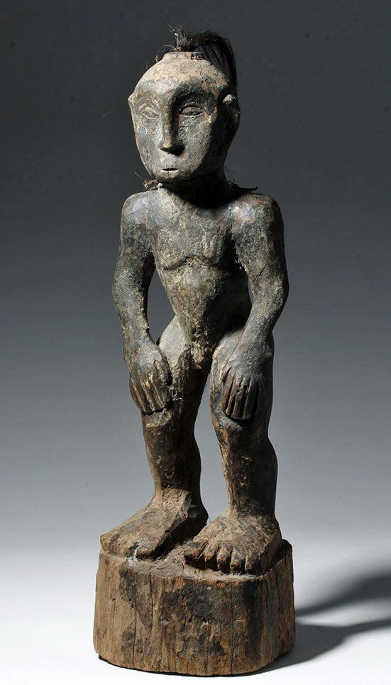 Large, Early & Fine Luba Wooden Carved Male - Arnovick (1 of 7)