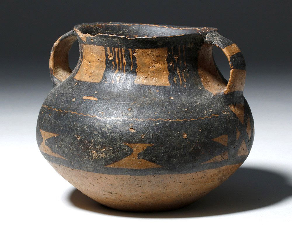Chinese Neolithic Pottery Twin-Handled Jar (1 of 6)