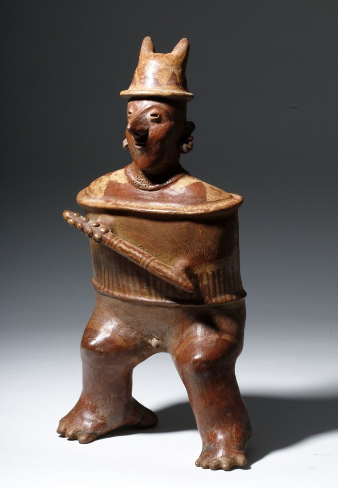 Very Fine / Large Nayarit Pottery Warrior (1 of 7)