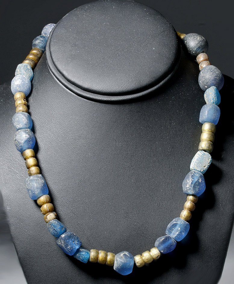 Rare Viking Glass Bead Necklace (1 of 3)