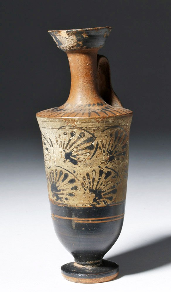 Greek Attic Pottery White-Ground Lekythos (1 of 7)