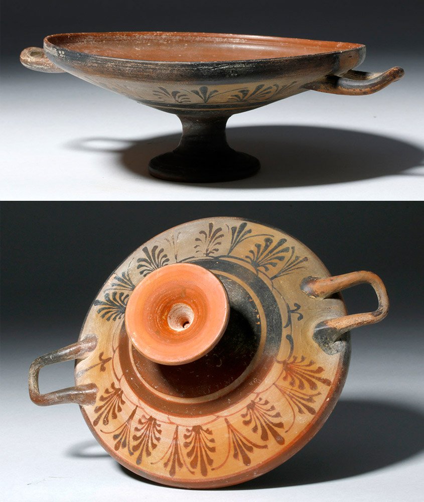 Rare Greek Boeotian Pottery Kylix (1 of 6)