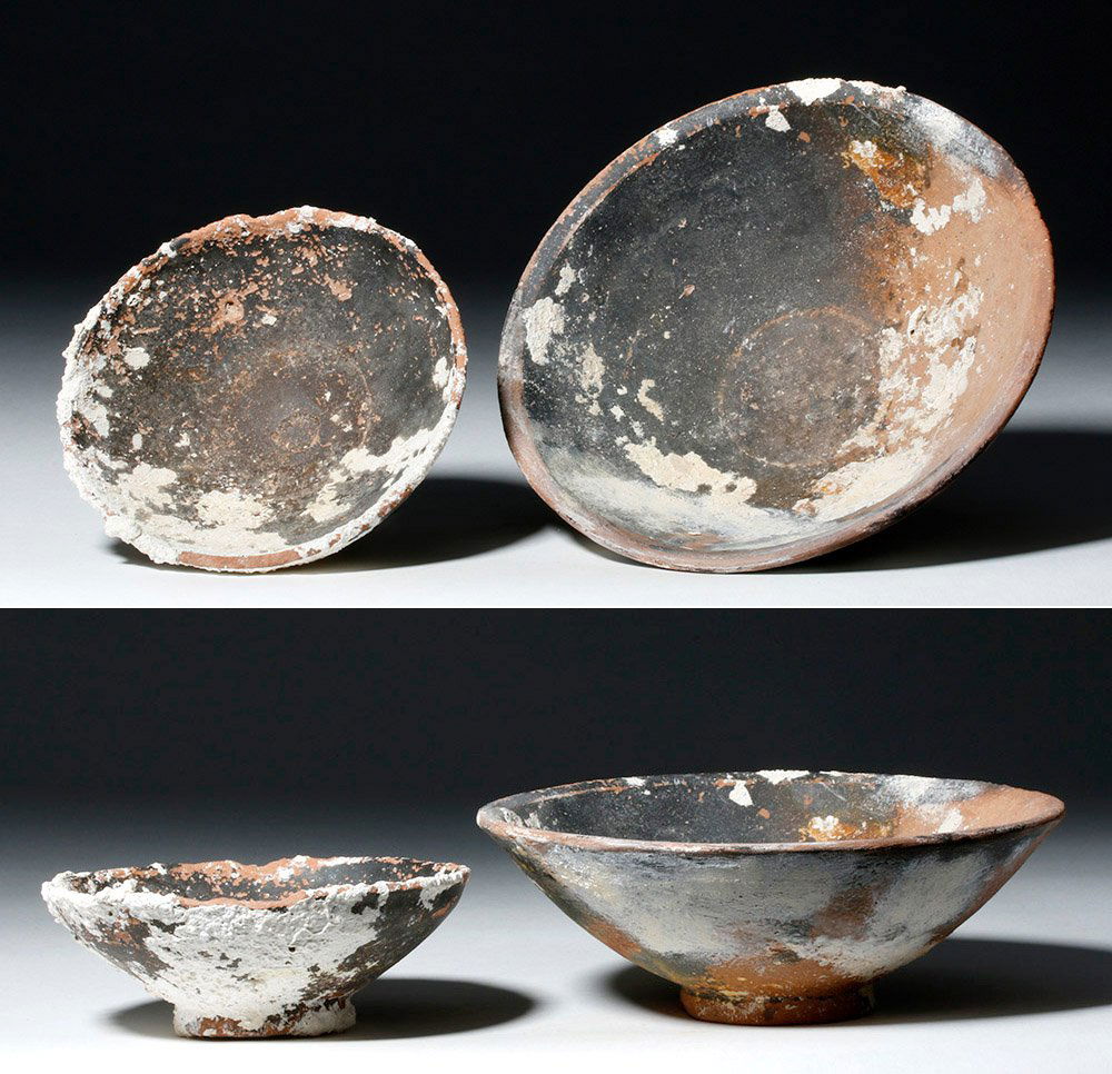 Lot of 2 Roman Sea-Salvaged Terracotta Plates (1 of 5)