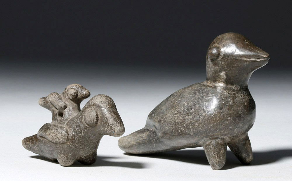 Two Lovely Ecuadorian Pottery Birds - 1 Whistle (1 of 7)