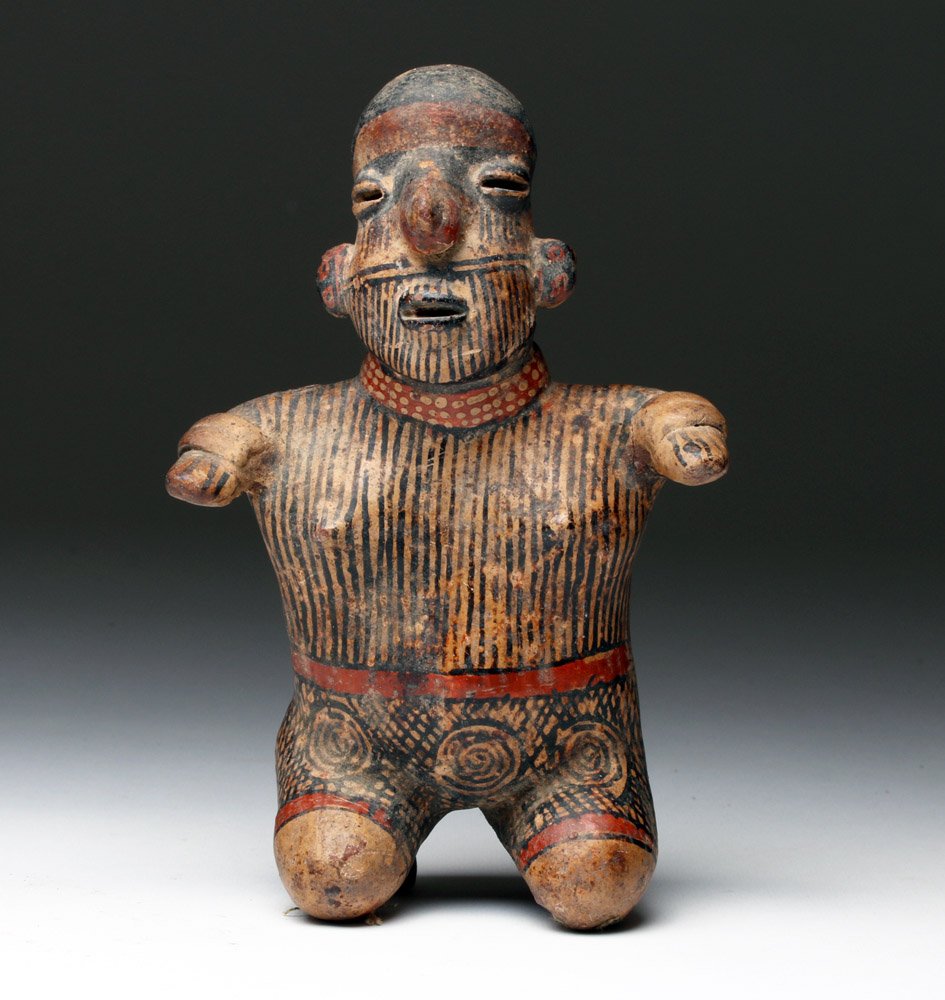 Costa Rican Kneeling Female - Meticulously Polychromed (1 of 4)