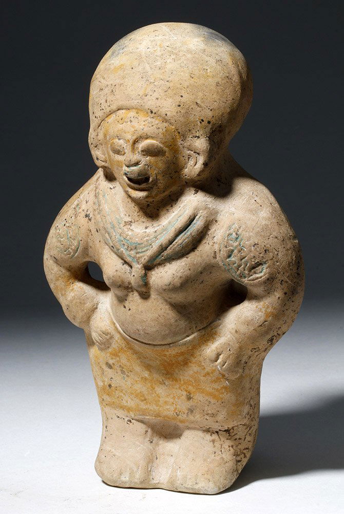 Jamacoaque Polychrome Pottery Standing Effigy (1 of 7)