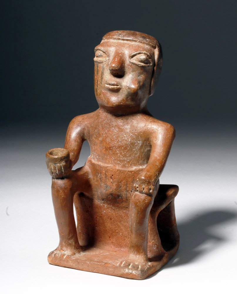 Narino Seated "Coquero" Holding a Cup (1 of 4)
